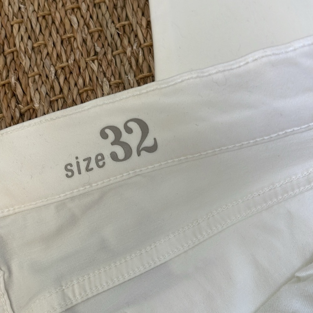 J. Crew Toothpick White Jeans Size 32 - Picture 3 of 5